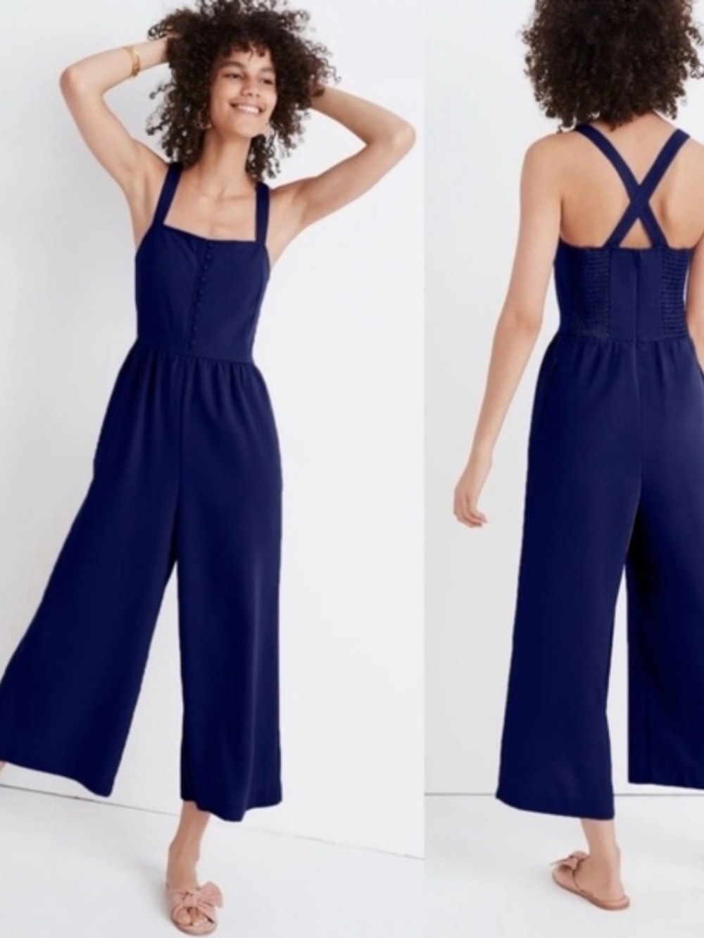 Madewell Navy Button-Jumper Size 6